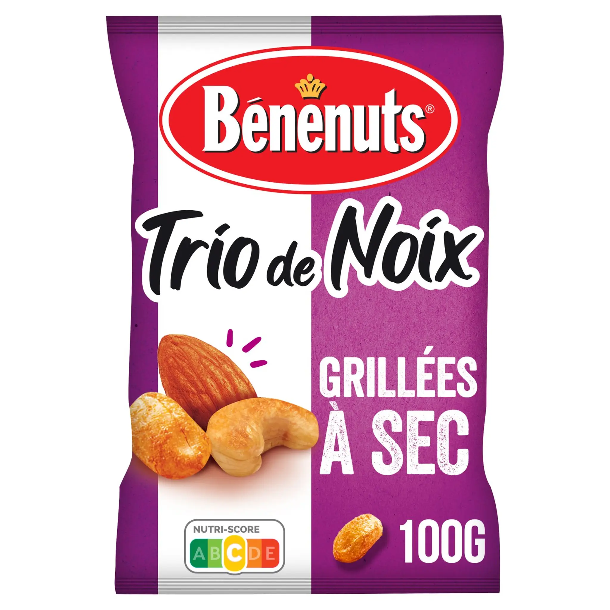 BENENUTS Trio de noix grillées à sec