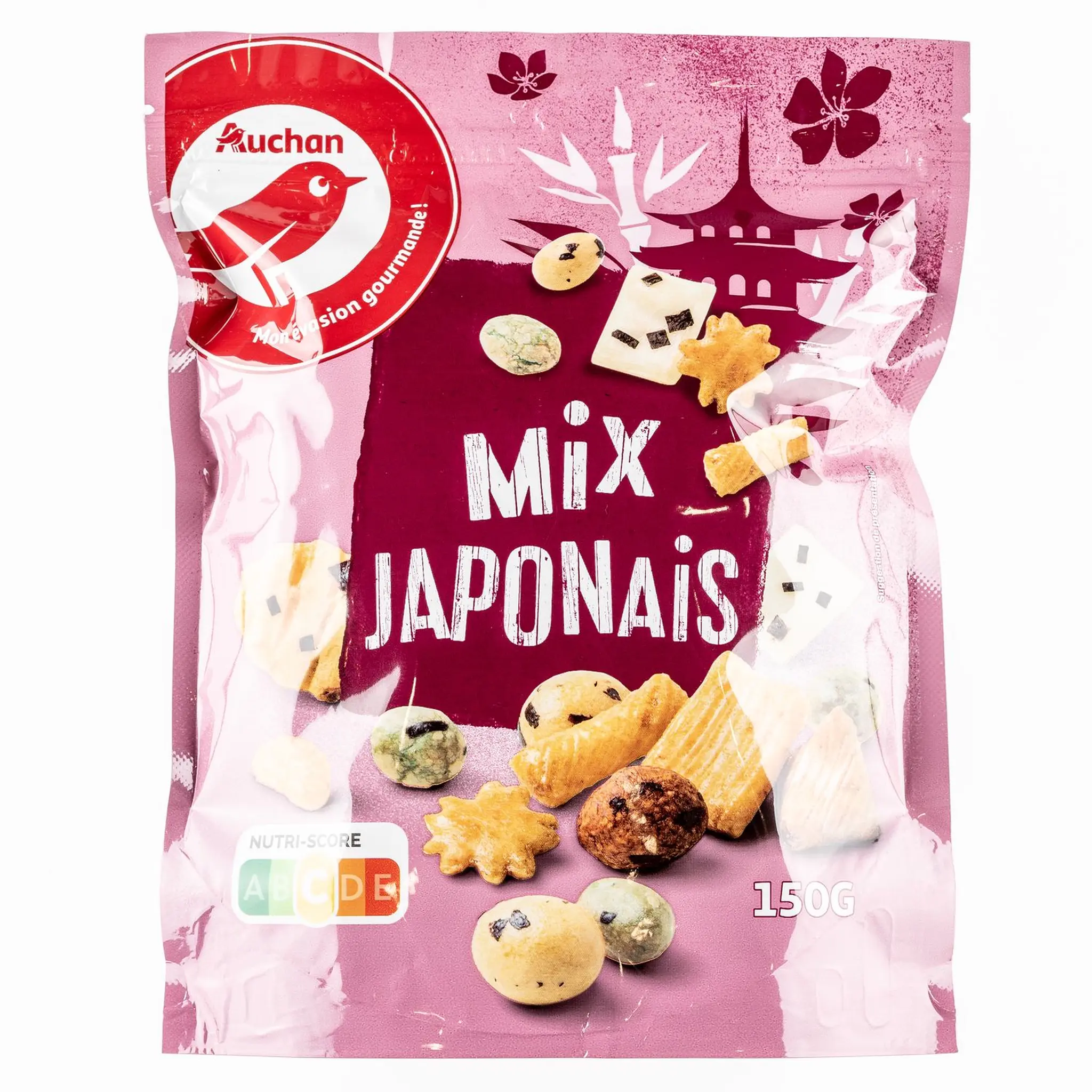 AUCHAN Mix biscuits apéritif japonais