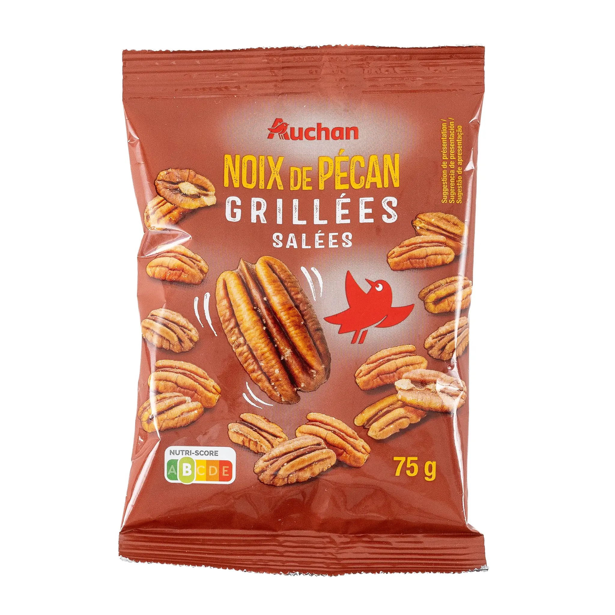 AUCHAN Noix de pécan grillées et salées