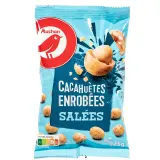 AUCHAN Cacahuètes enrobées salées