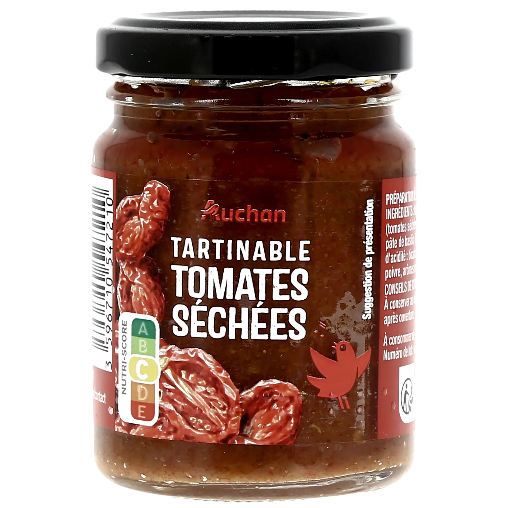 AUCHAN Tartinable aux tomates séchées