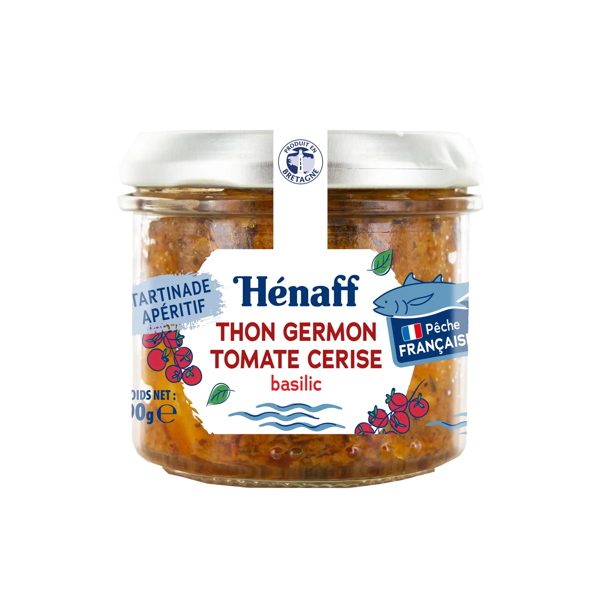 HENAFF Tartinade de thon germon et tomate cerise basilic