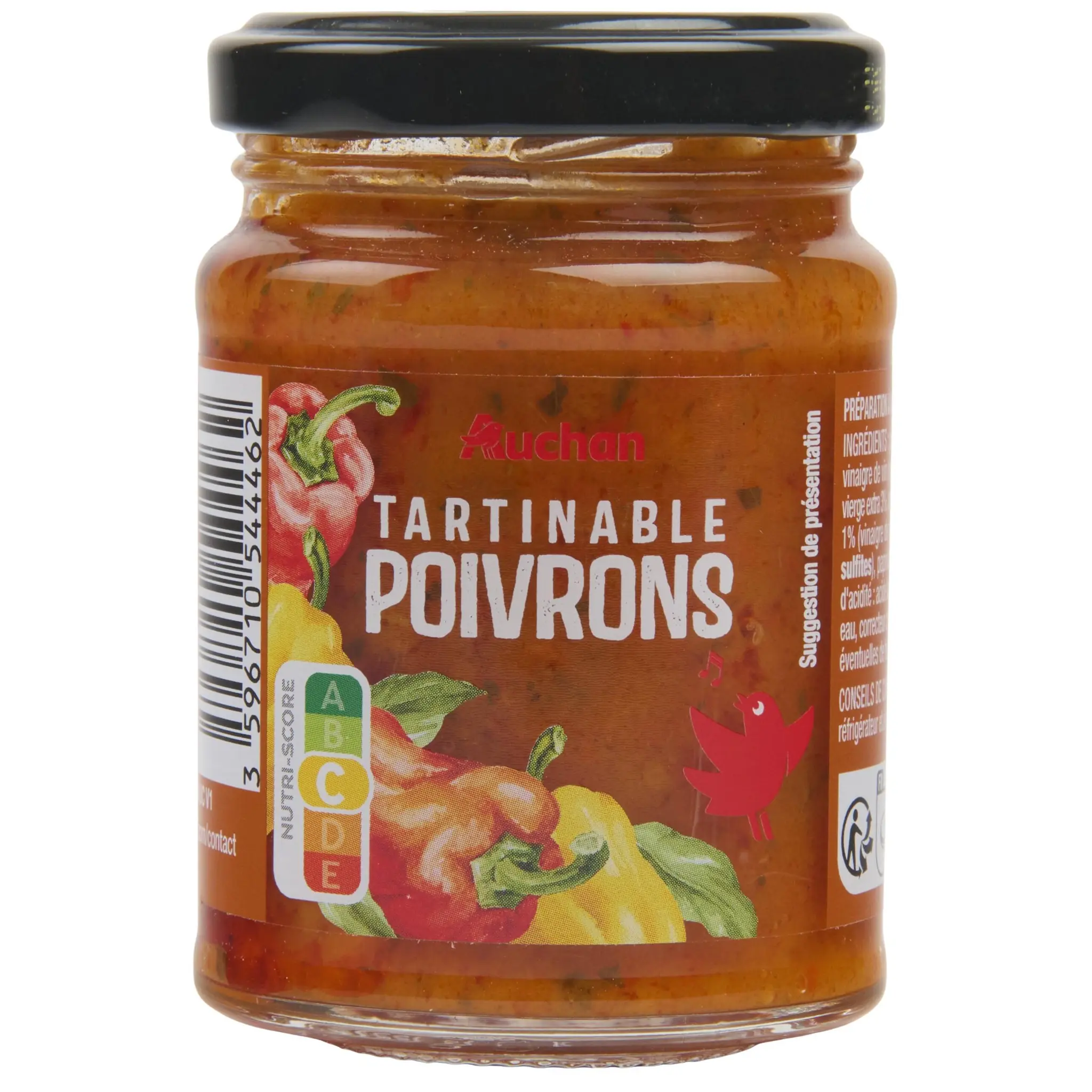 AUCHAN Tartinable aux poivrons