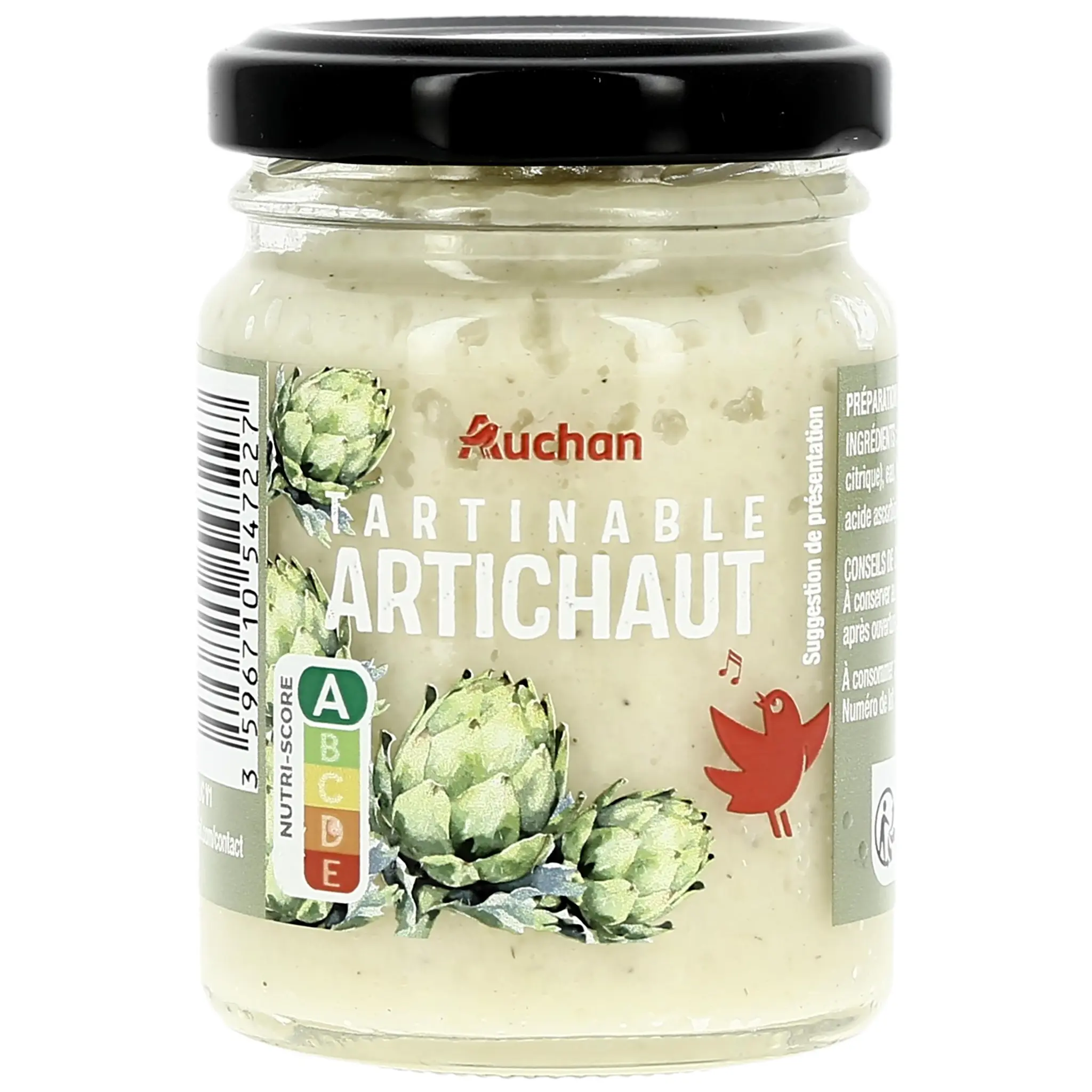 AUCHAN Tartinable d'artichaut