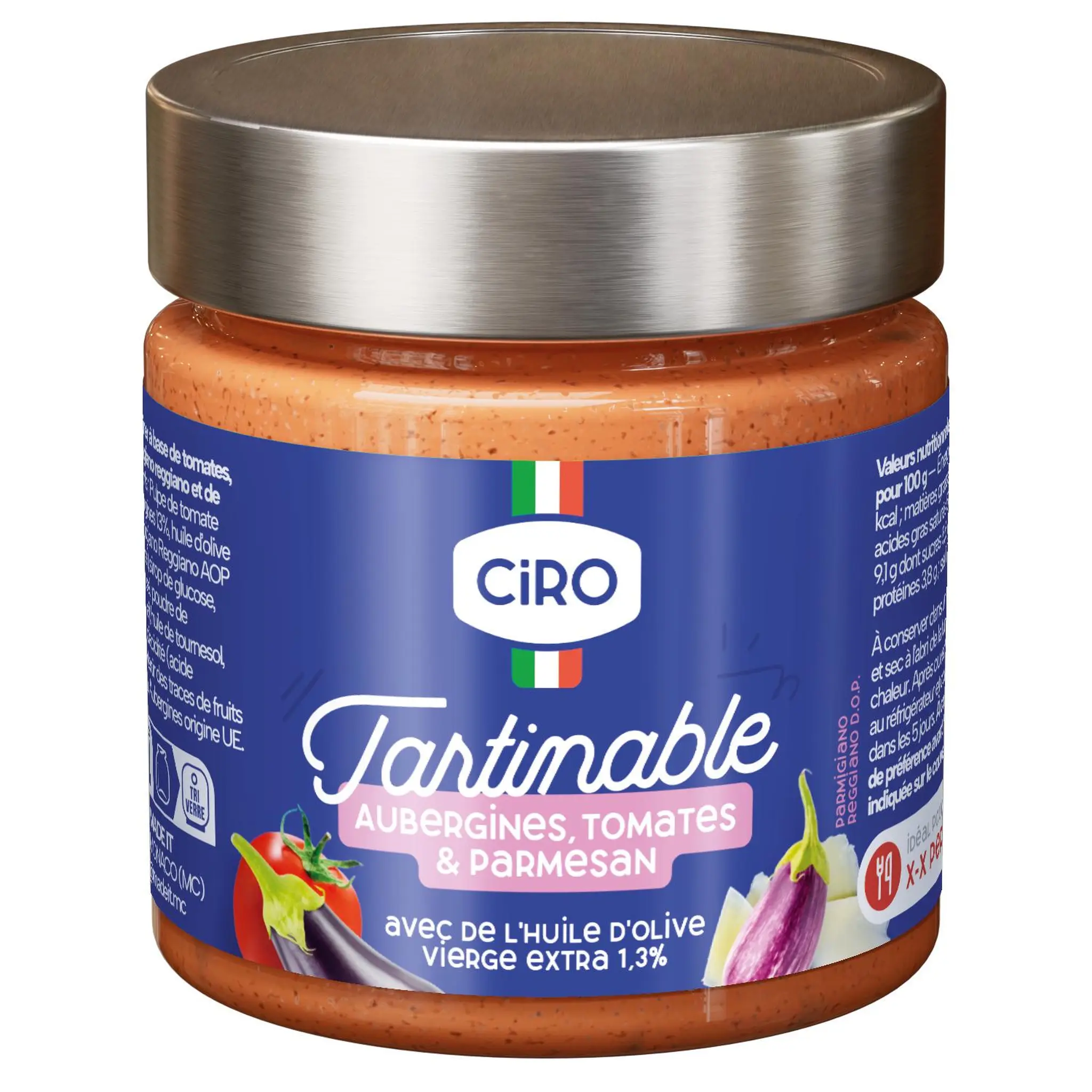 CIRO Aubergine et parmesan à tartiner La Bruschetta