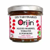 ORIJIN Tartinable d'algues marines, tomates & poivrons bio