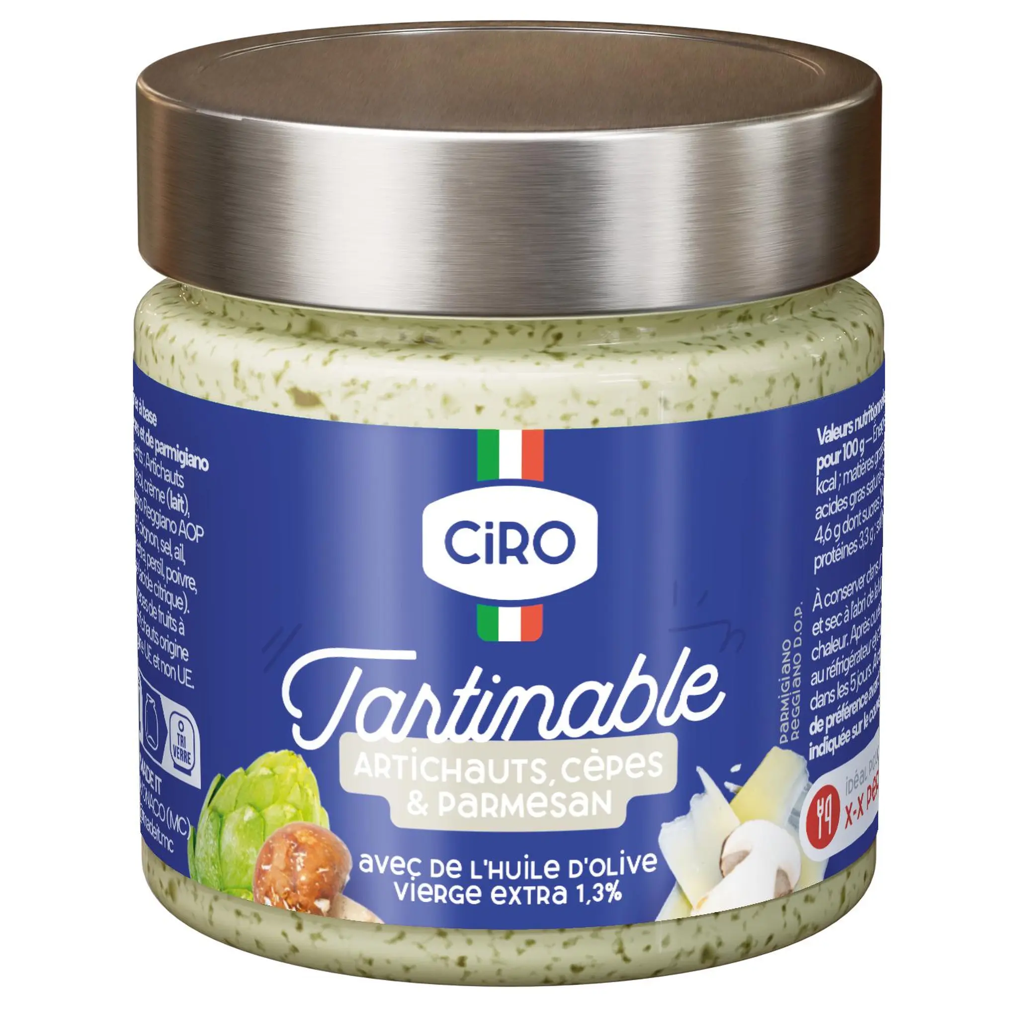 CIRO La bruschetta artichauts cèpes et parmesan