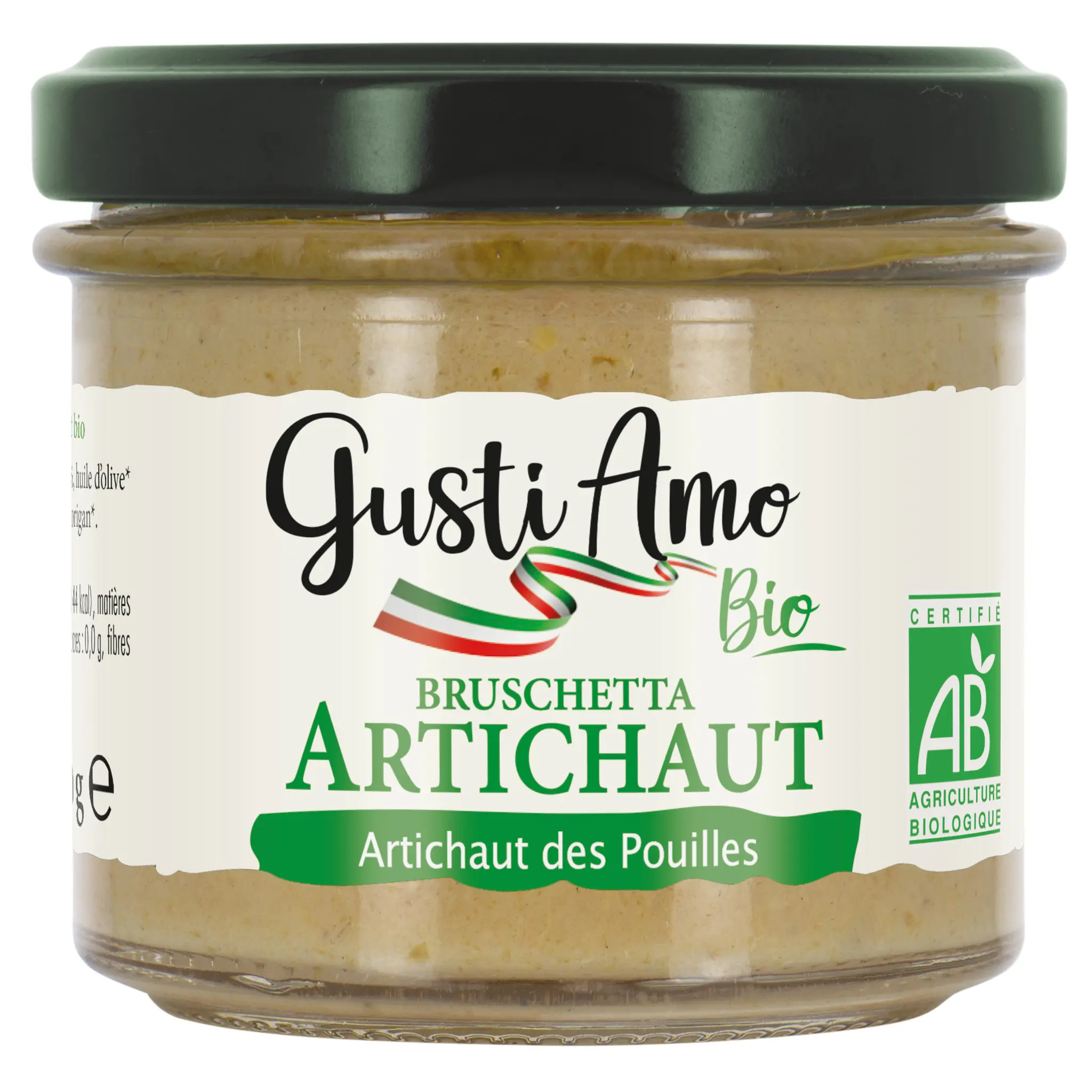 GUSTI AMO Bruschetta artichaut bio des Pouilles