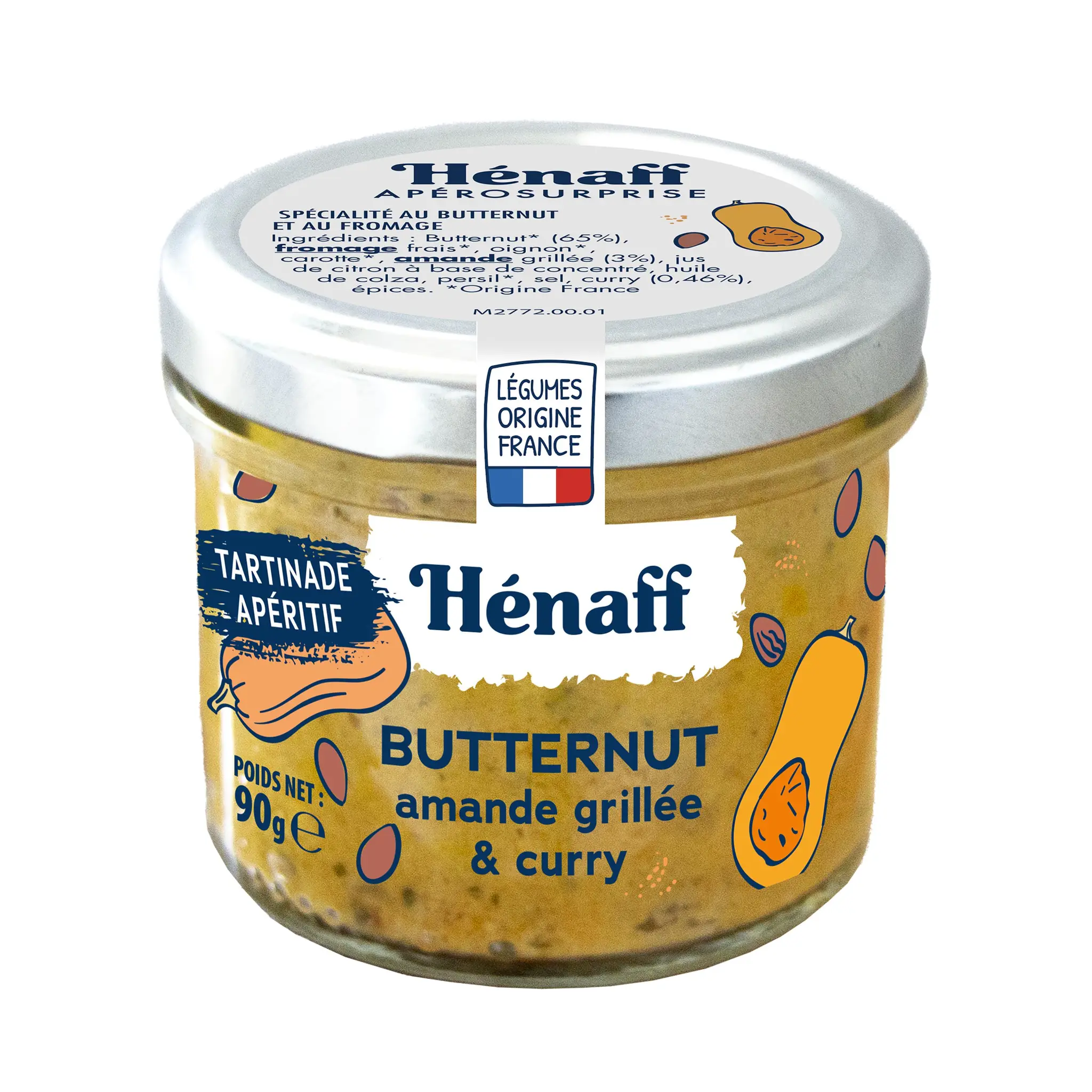HENAFF Tartinade apéritif butternut amande grillée et curry