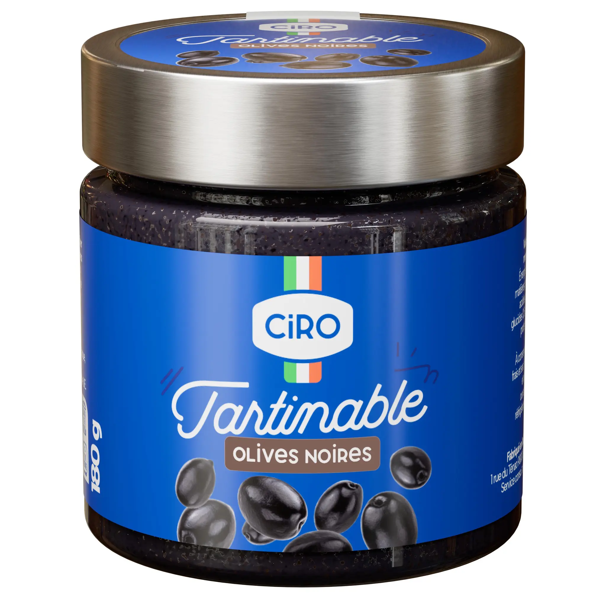 LA BRUSCHETTA Olives noires a tartiner