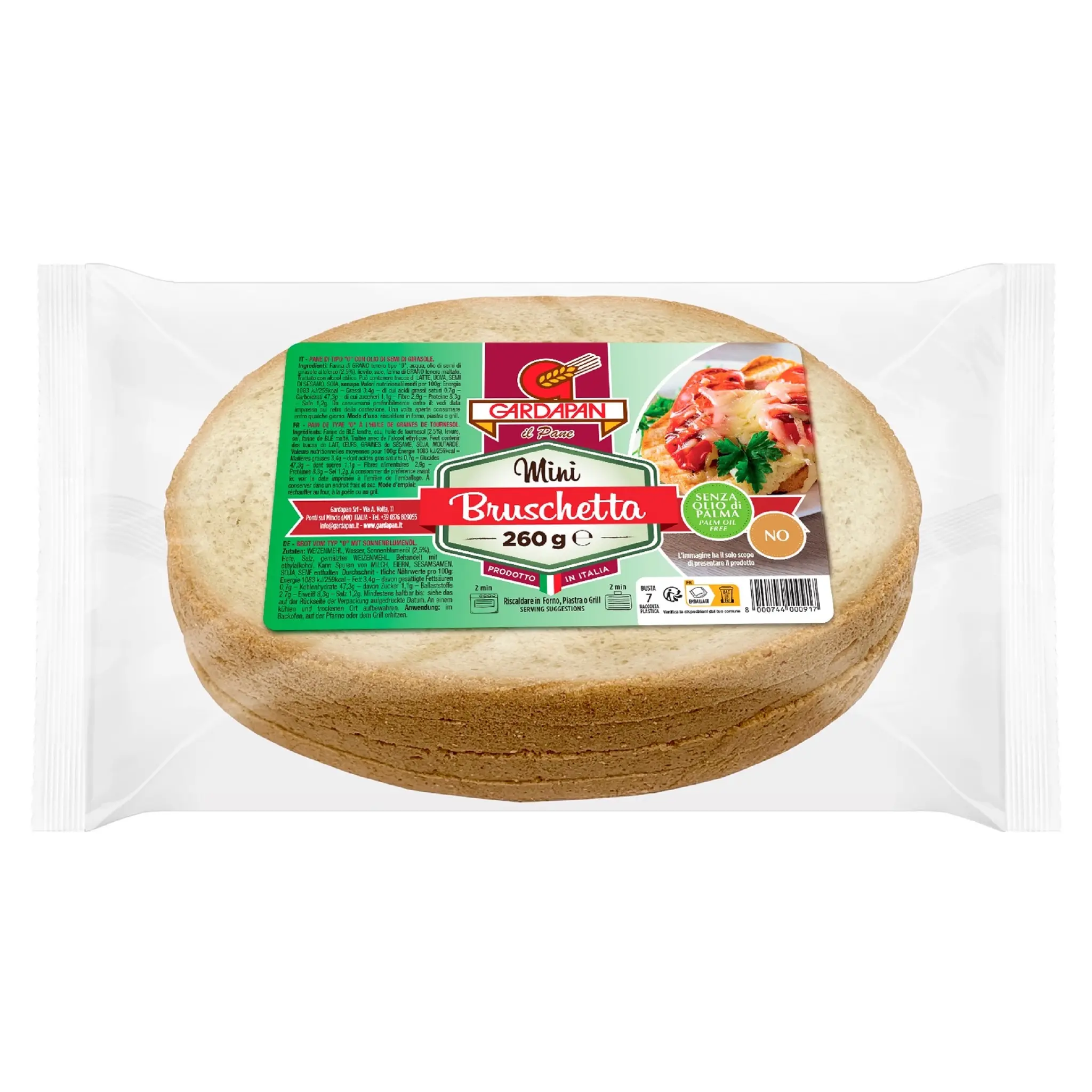 GARDAPAN Bruschette mini