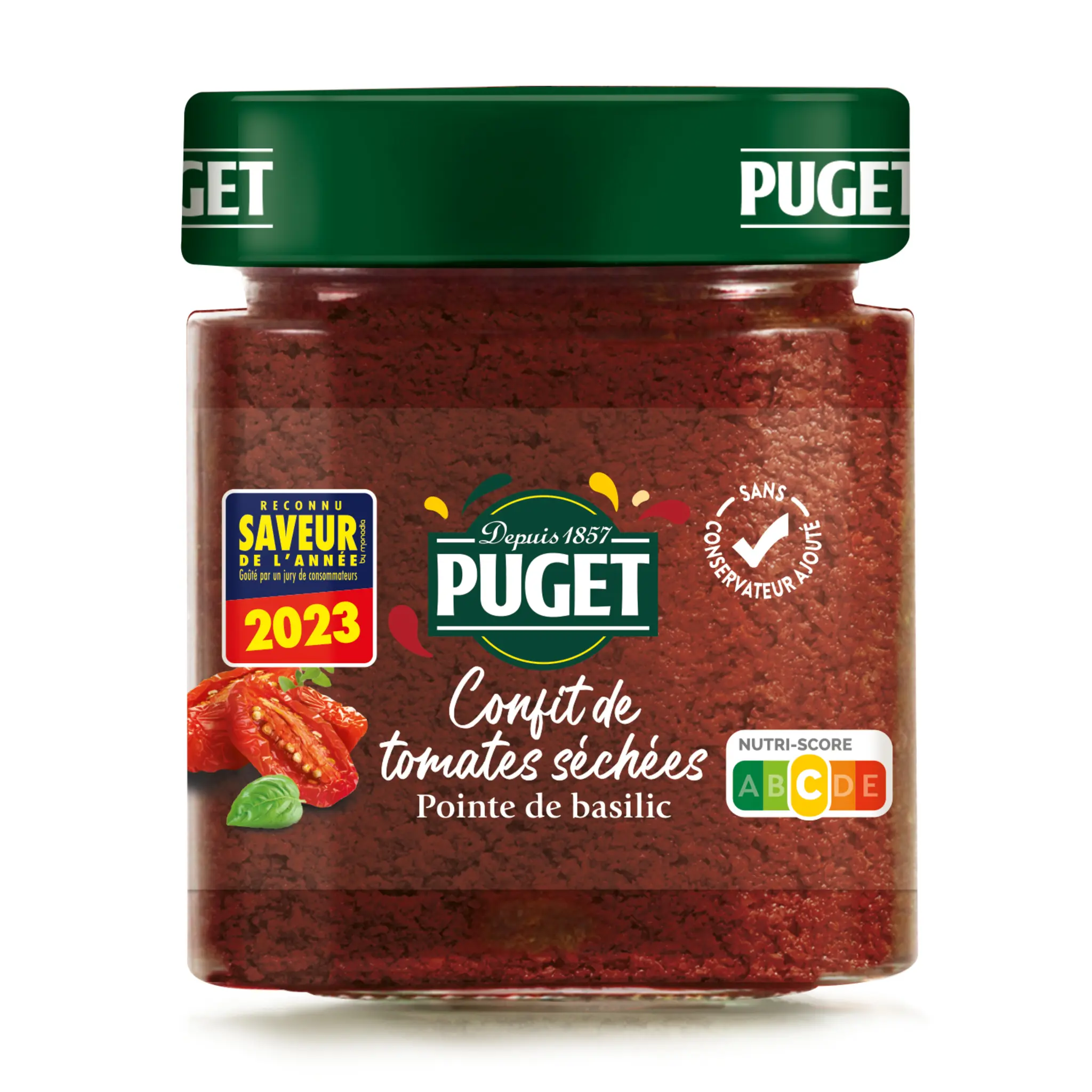 PUGET Confit de tomates séchées pointe de basilic