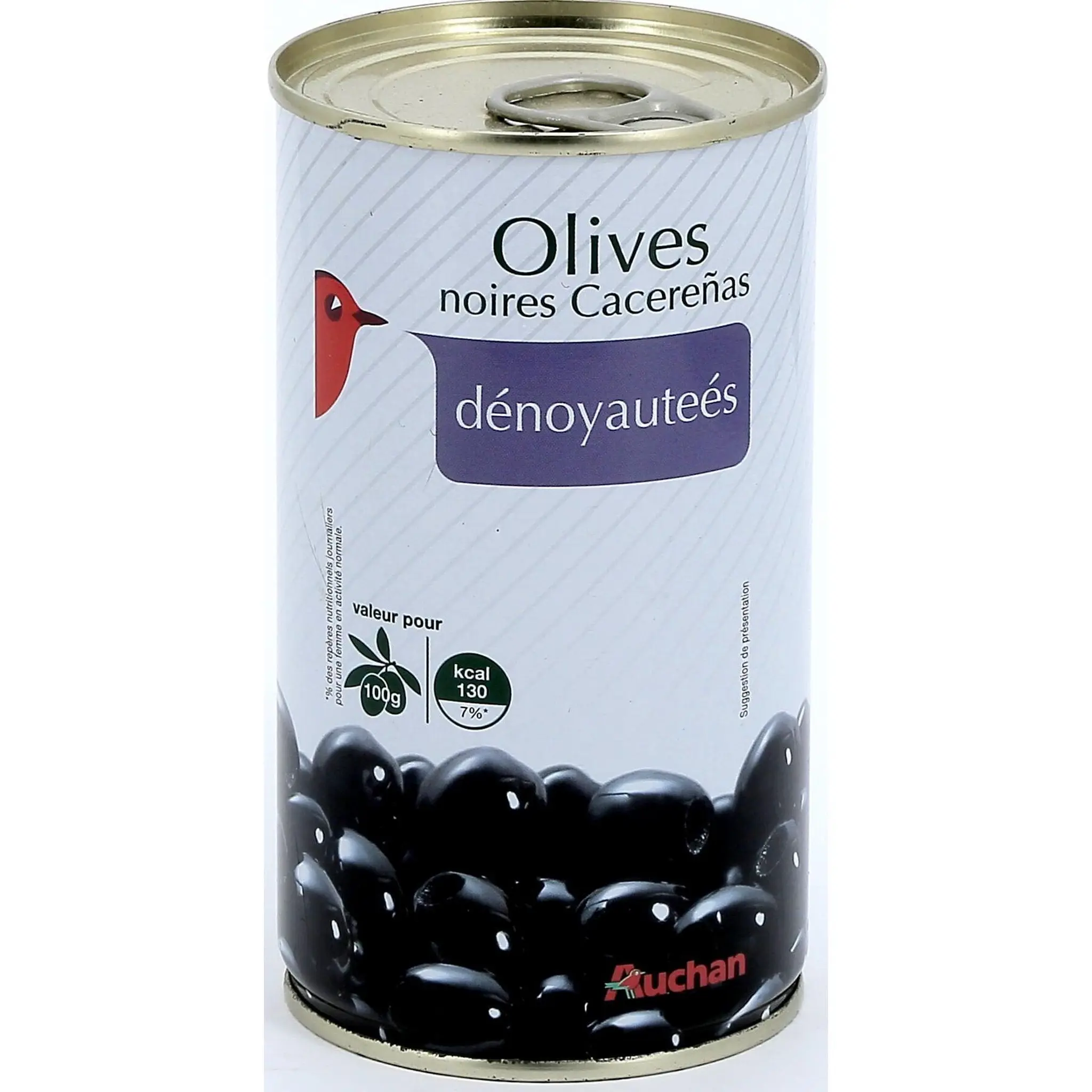 AUCHAN Olives noires Cacereñas dénoyautées