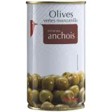 AUCHAN Olives vertes Manzanilla farcies aux anchois