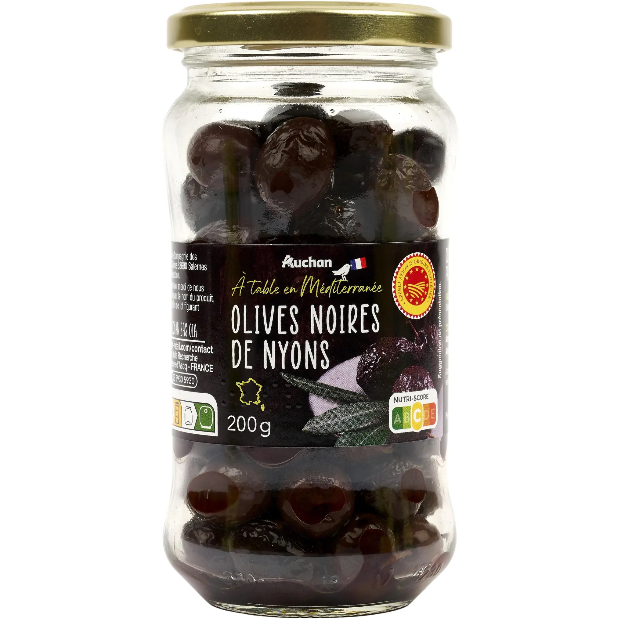 AUCHAN TERROIR Olives noires de Nyons