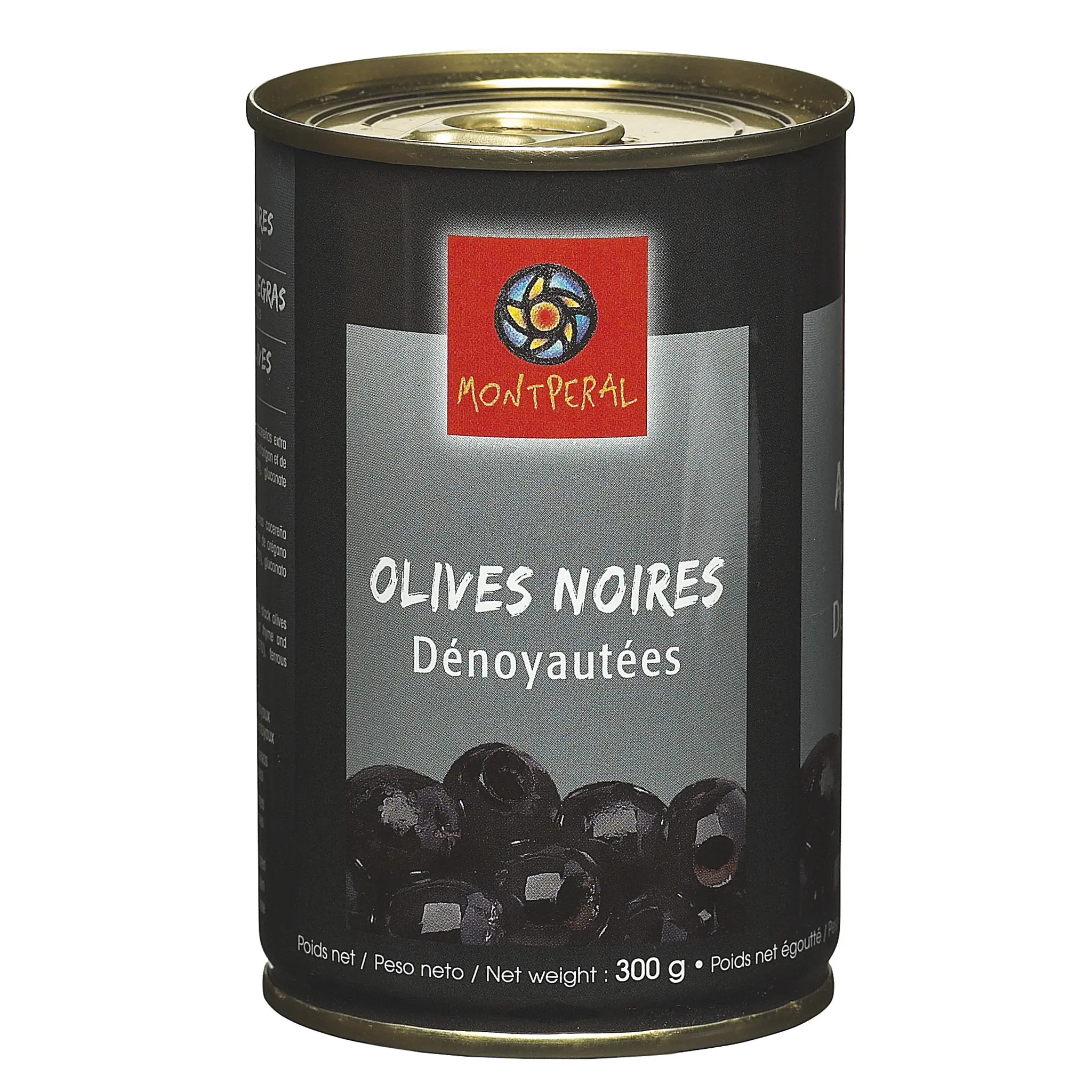 MONTPERAL Olives noires dénoyautées