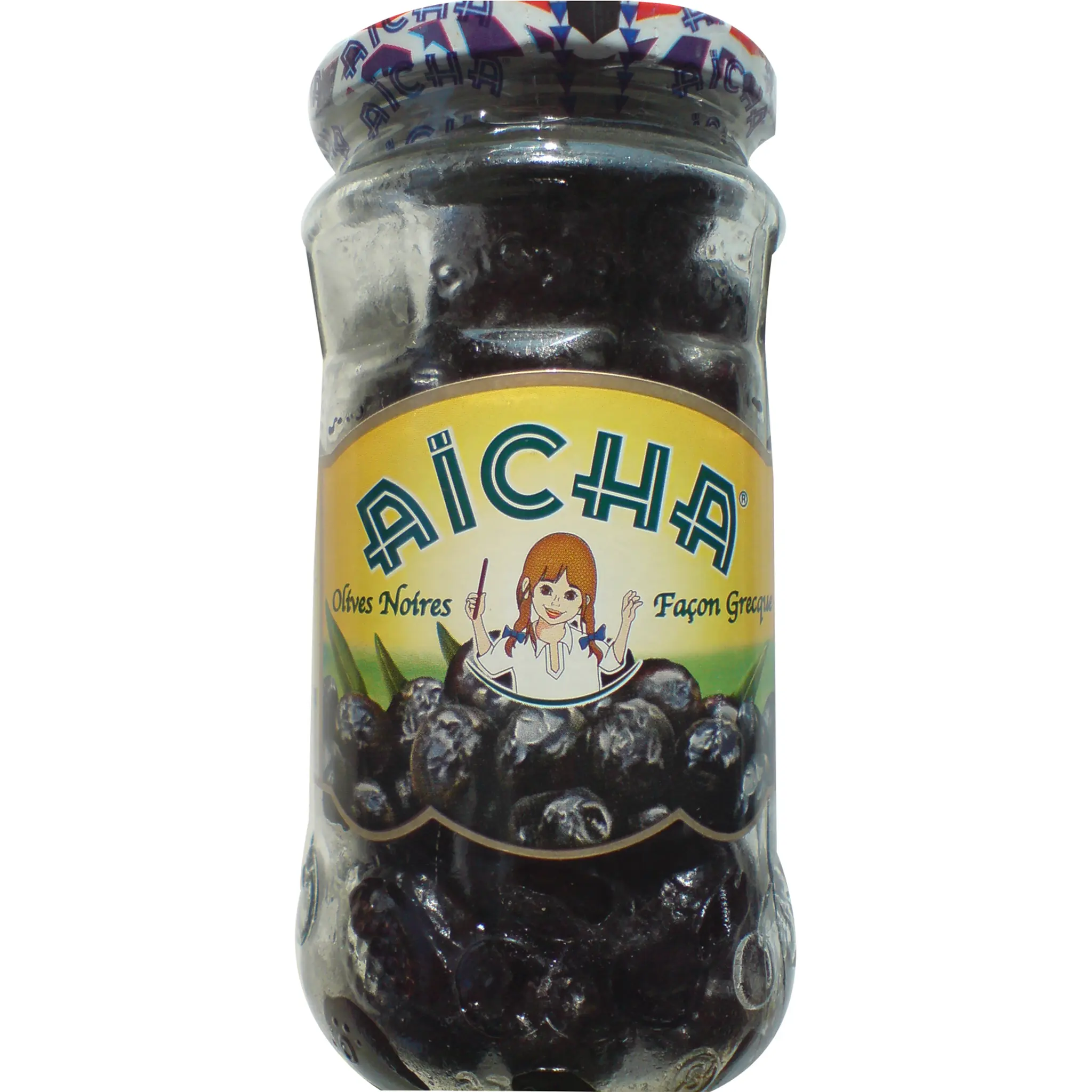 AICHA Olives noires façon grecque en bocal