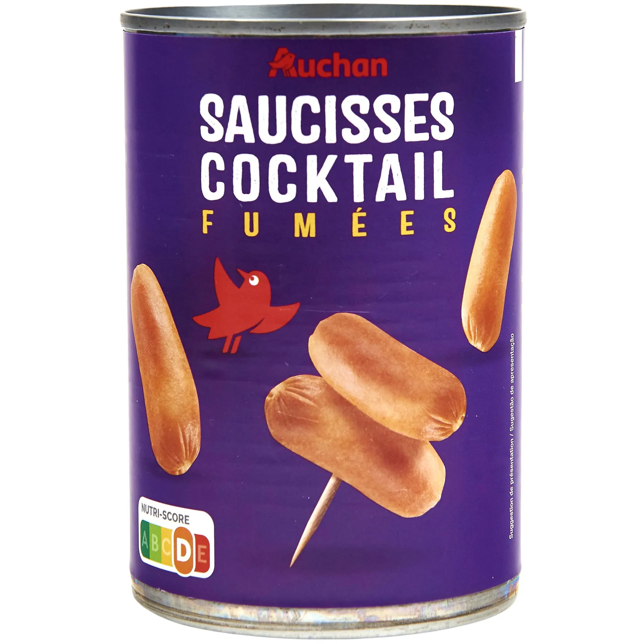AUCHAN Saucisses cocktail nature