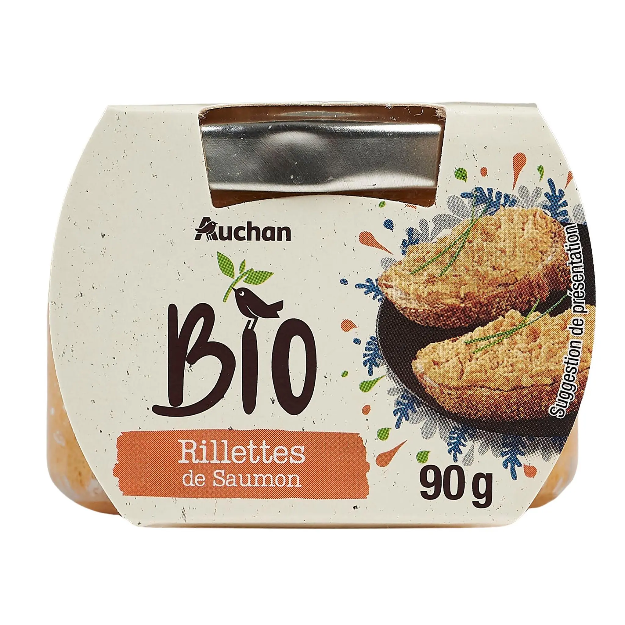 AUCHAN BIO Rillettes de saumon
