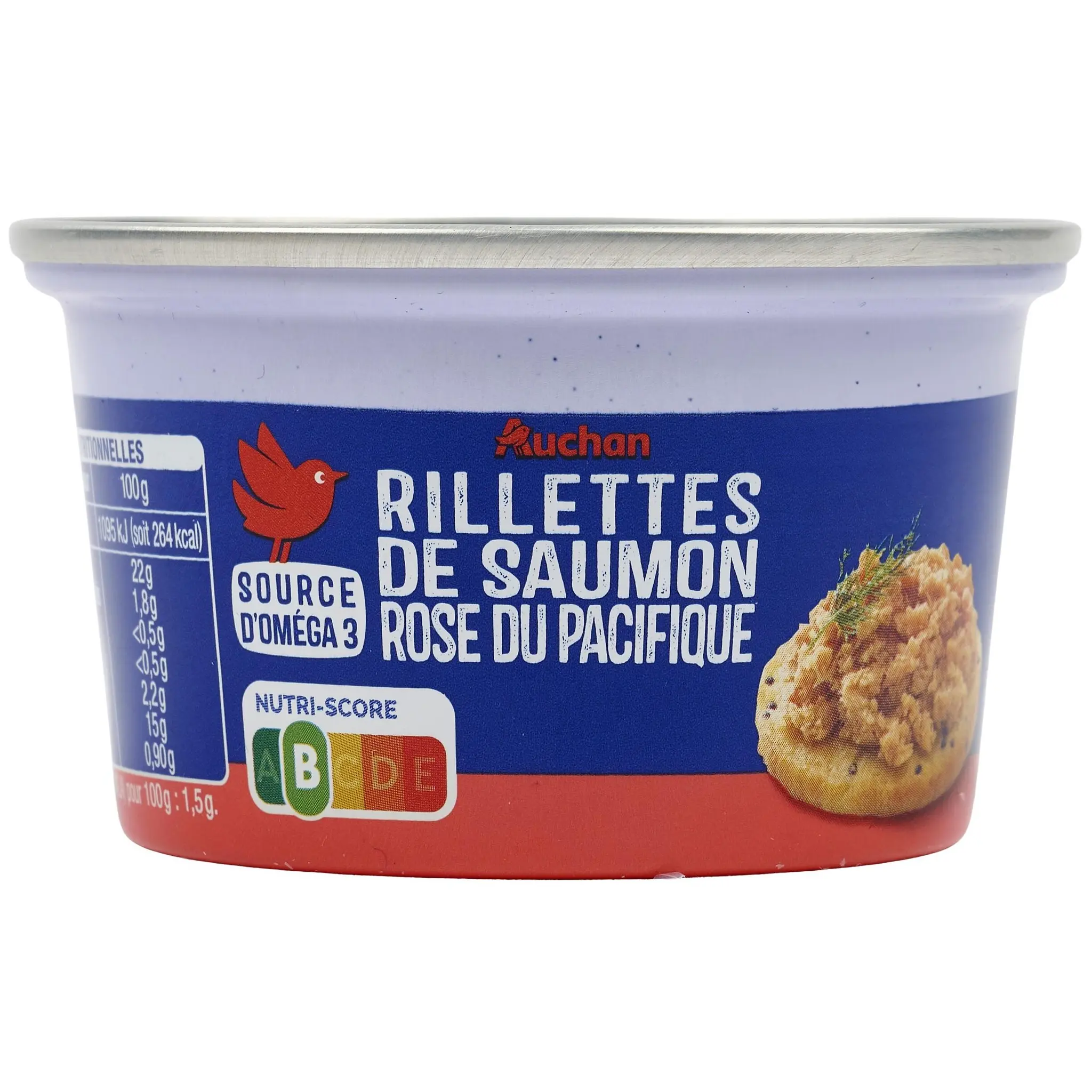 AUCHAN Rillettes de saumon