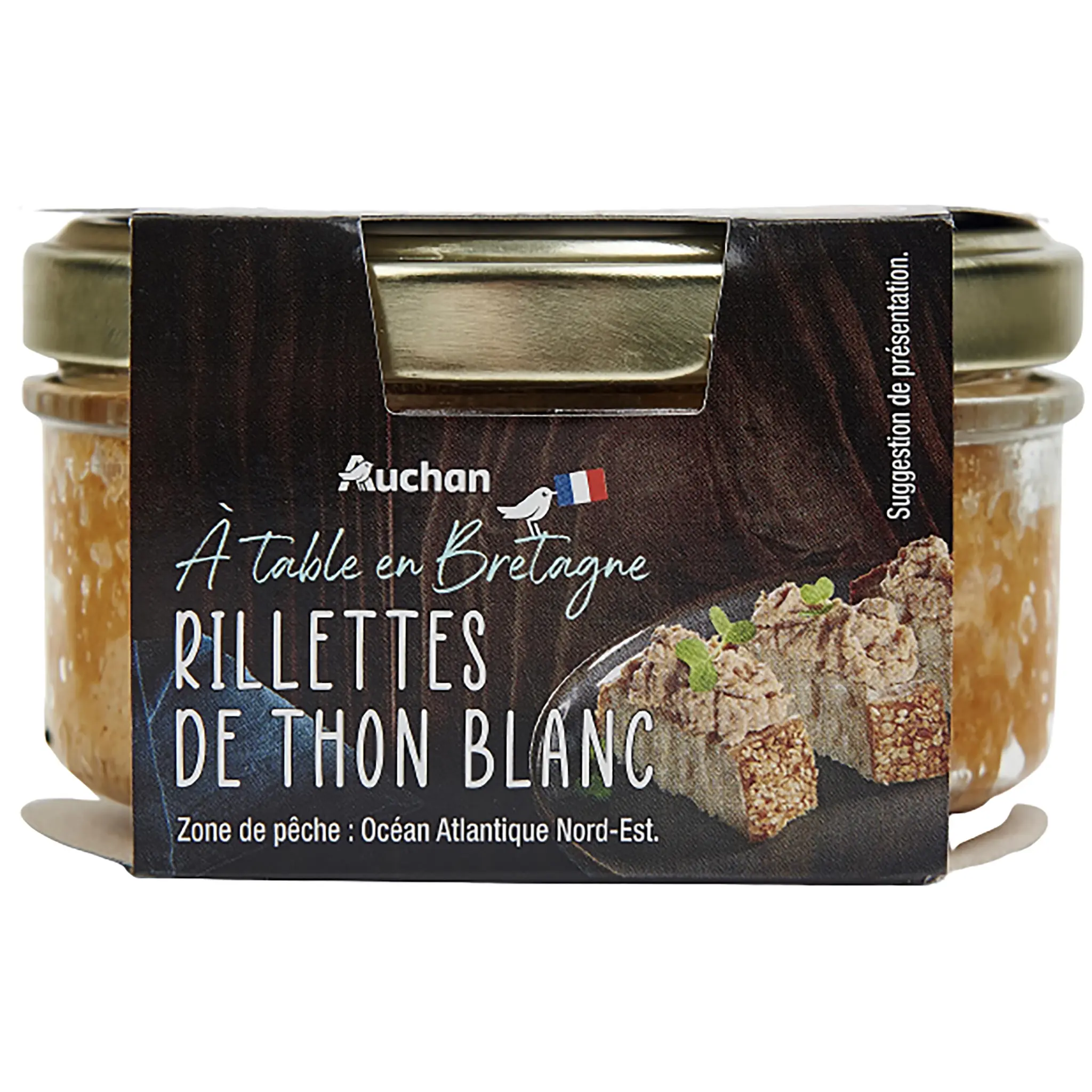 AUCHAN TERROIR Rillettes de thon blanc