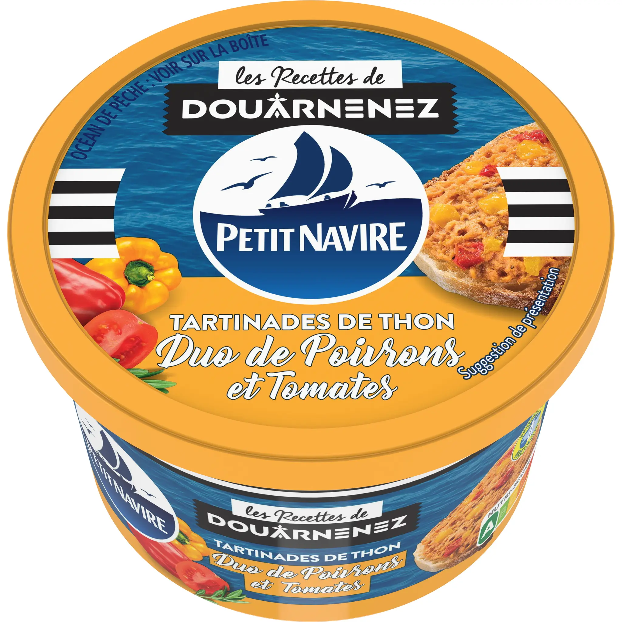 PETIT NAVIRE Tartinades de thon duo de poivrons et tomates Les Recettes de Douarnenez