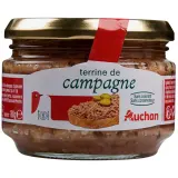 AUCHAN Terrine de campagne sans colorant sans conservateur