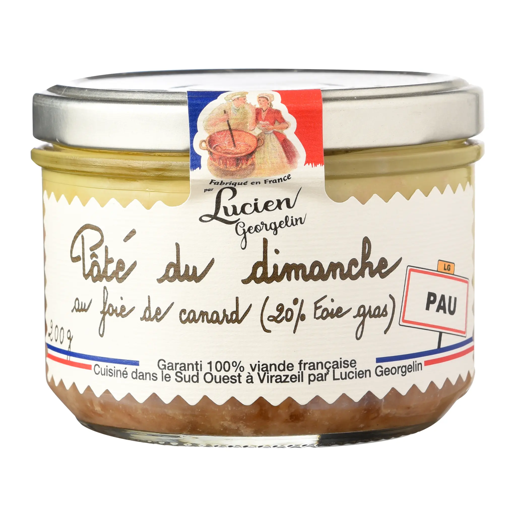 LUCIEN GEORGELIN Pâté du dimanche au foie de canard bocal