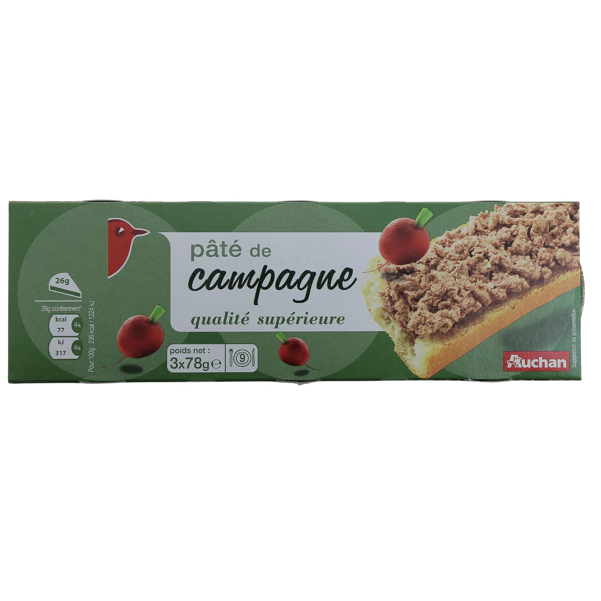 AUCHAN Pâté de campagne