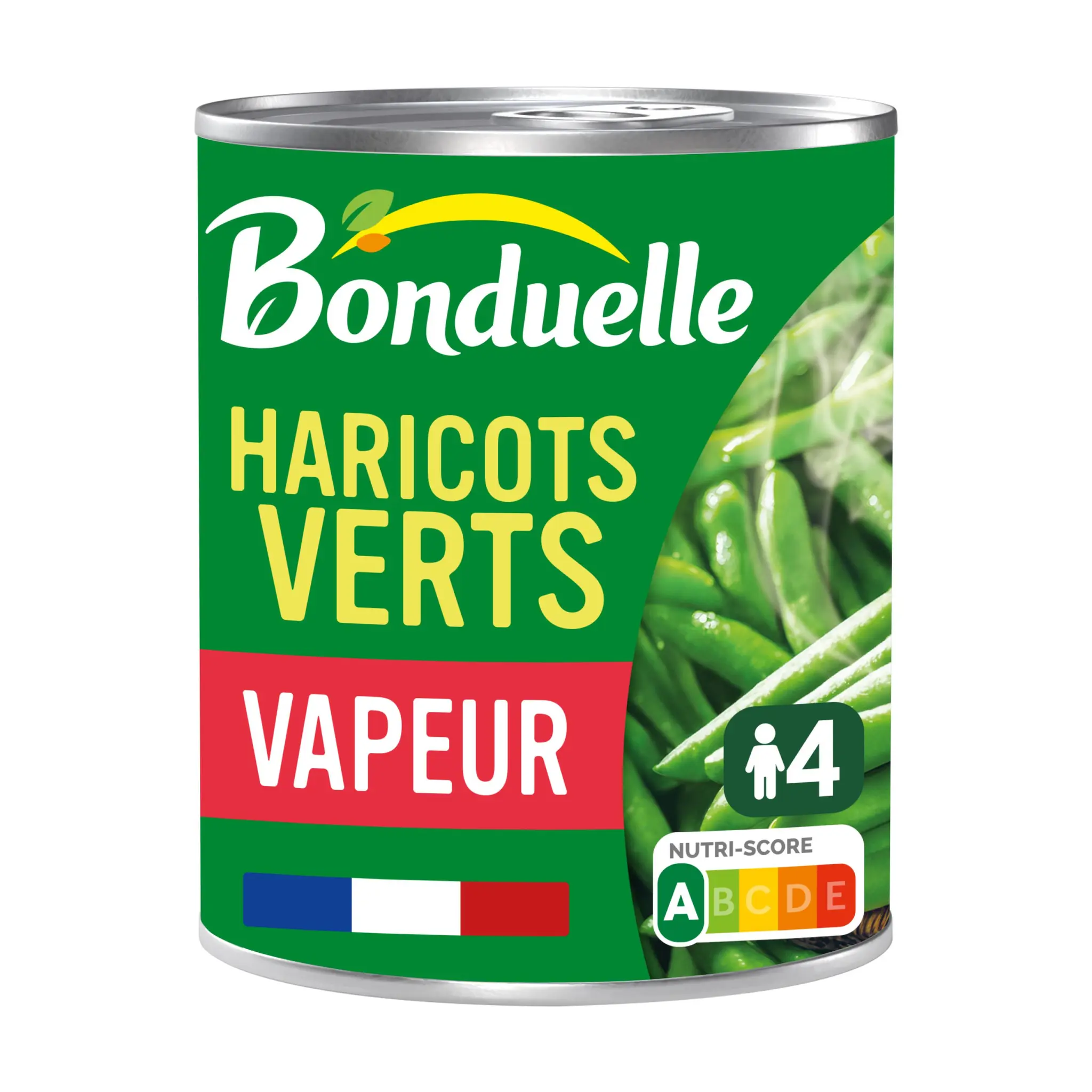 BONDUELLE Haricots verts extra croquants cuits à la vapeur