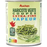 AUCHAN Haricots verts extra-fins vapeur