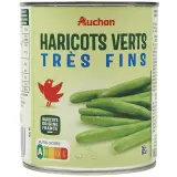AUCHAN Haricots verts très fins