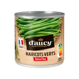 D'AUCY Haricots verts extra fins 100% cultivés France