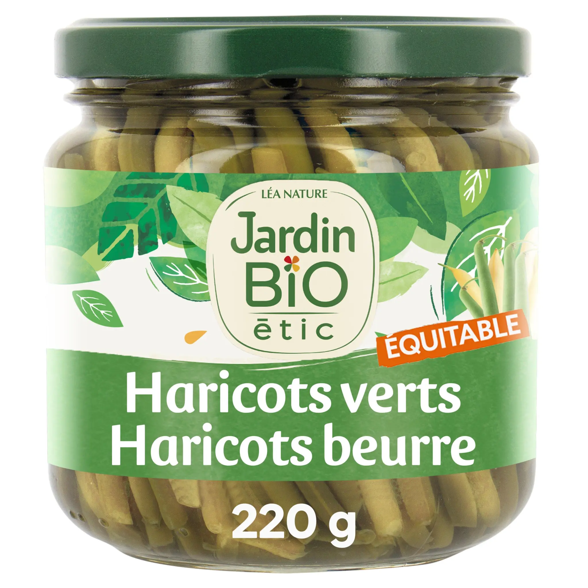 JARDIN BIO ETIC Duo d'haricots verts et haricots beurre en bocal
