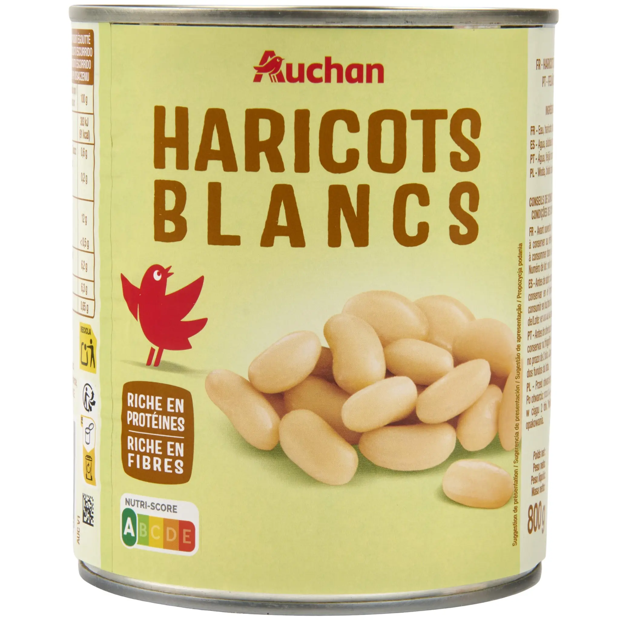 AUCHAN Haricots blancs