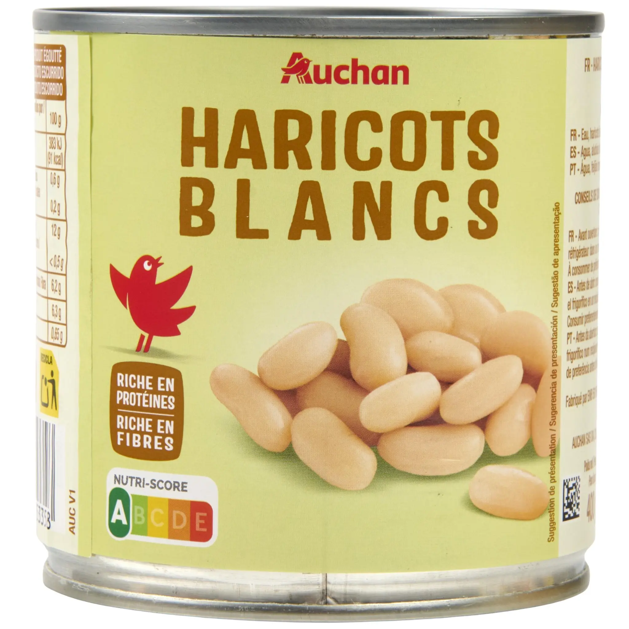 AUCHAN Haricots blancs