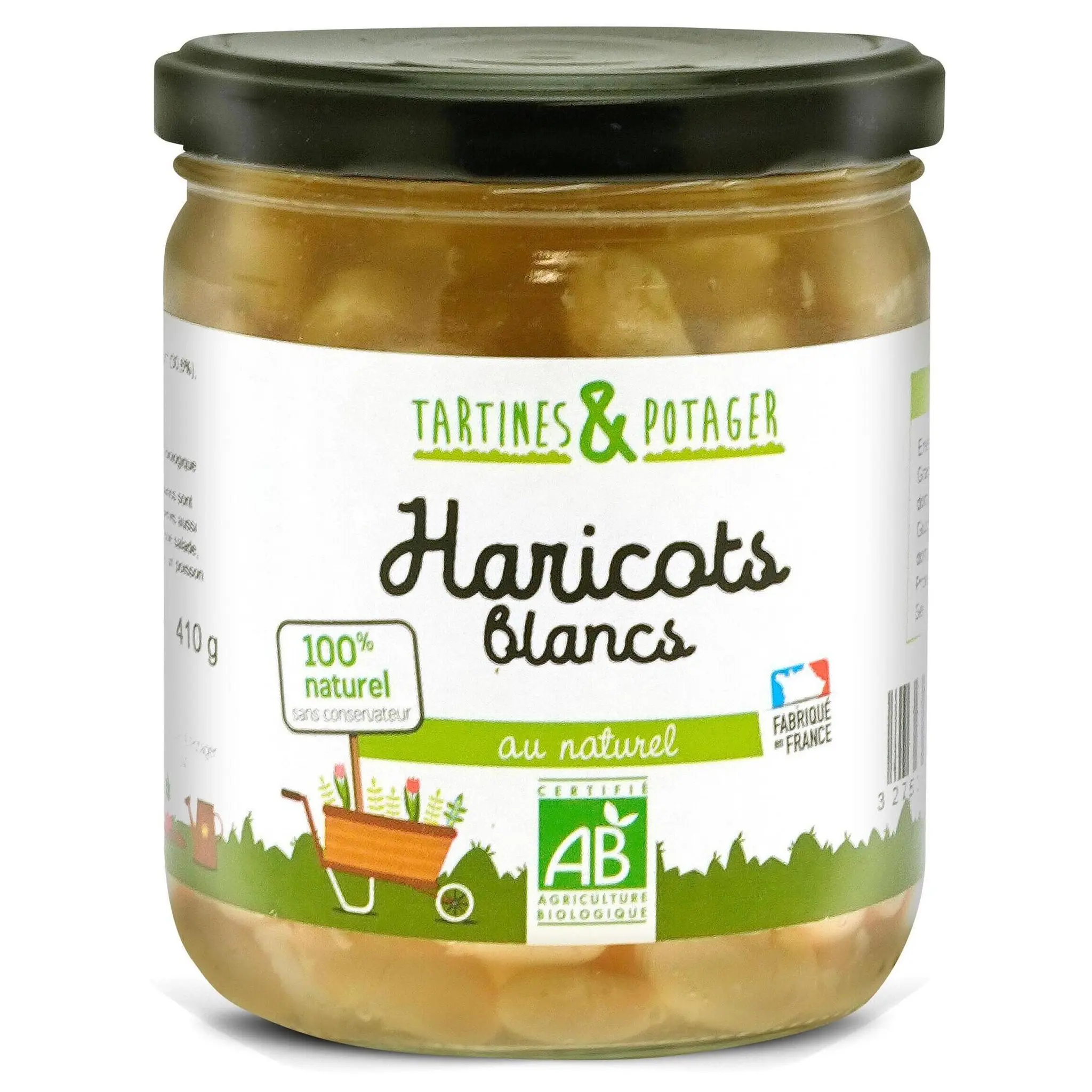 TARTINES & POTAGER Haricots blancs bio au naturel