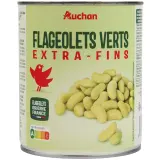AUCHAN Flageolets verts extra-fins