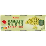 AUCHAN Flageolets verts extra fins