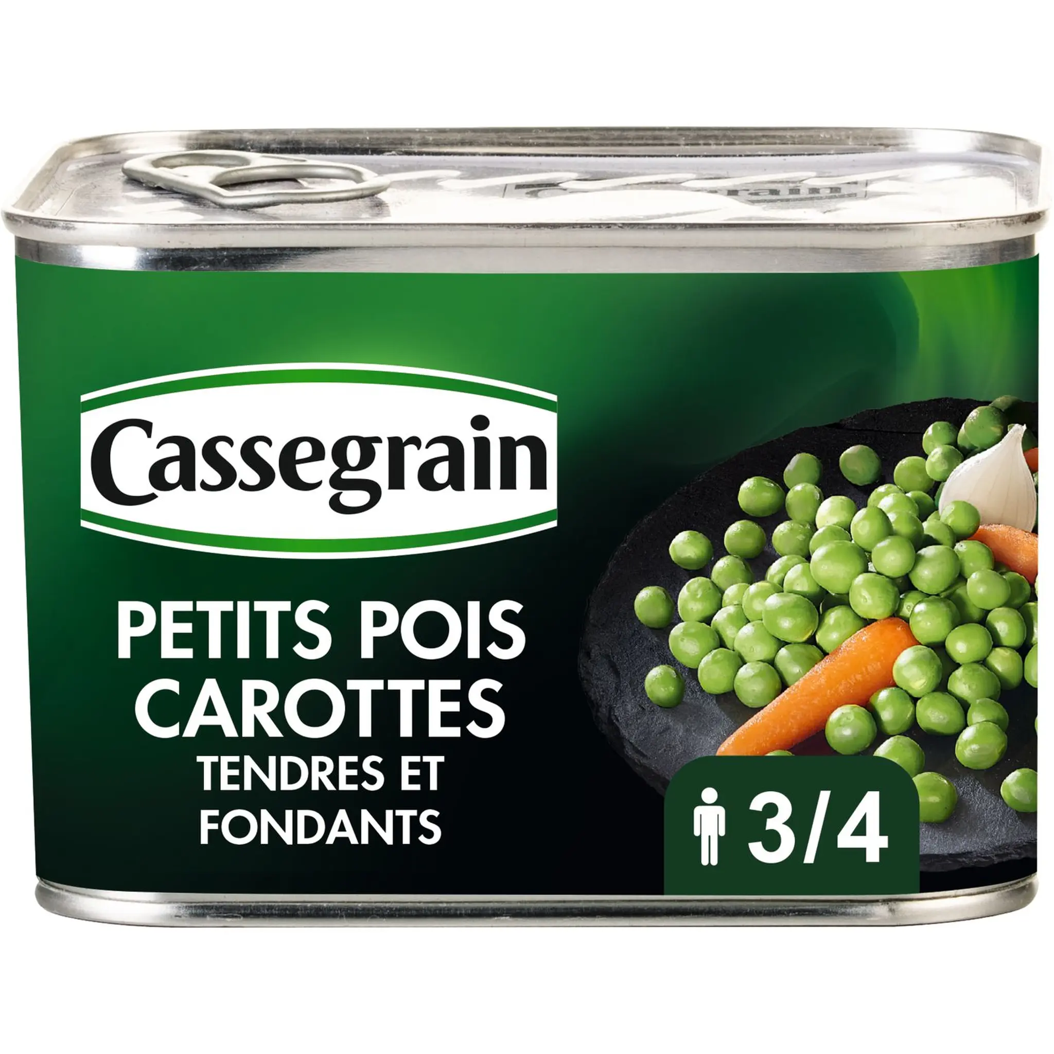 CASSEGRAIN Petits pois carottes tendres et fondants