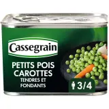 CASSEGRAIN Petits pois carottes tendres et fondants