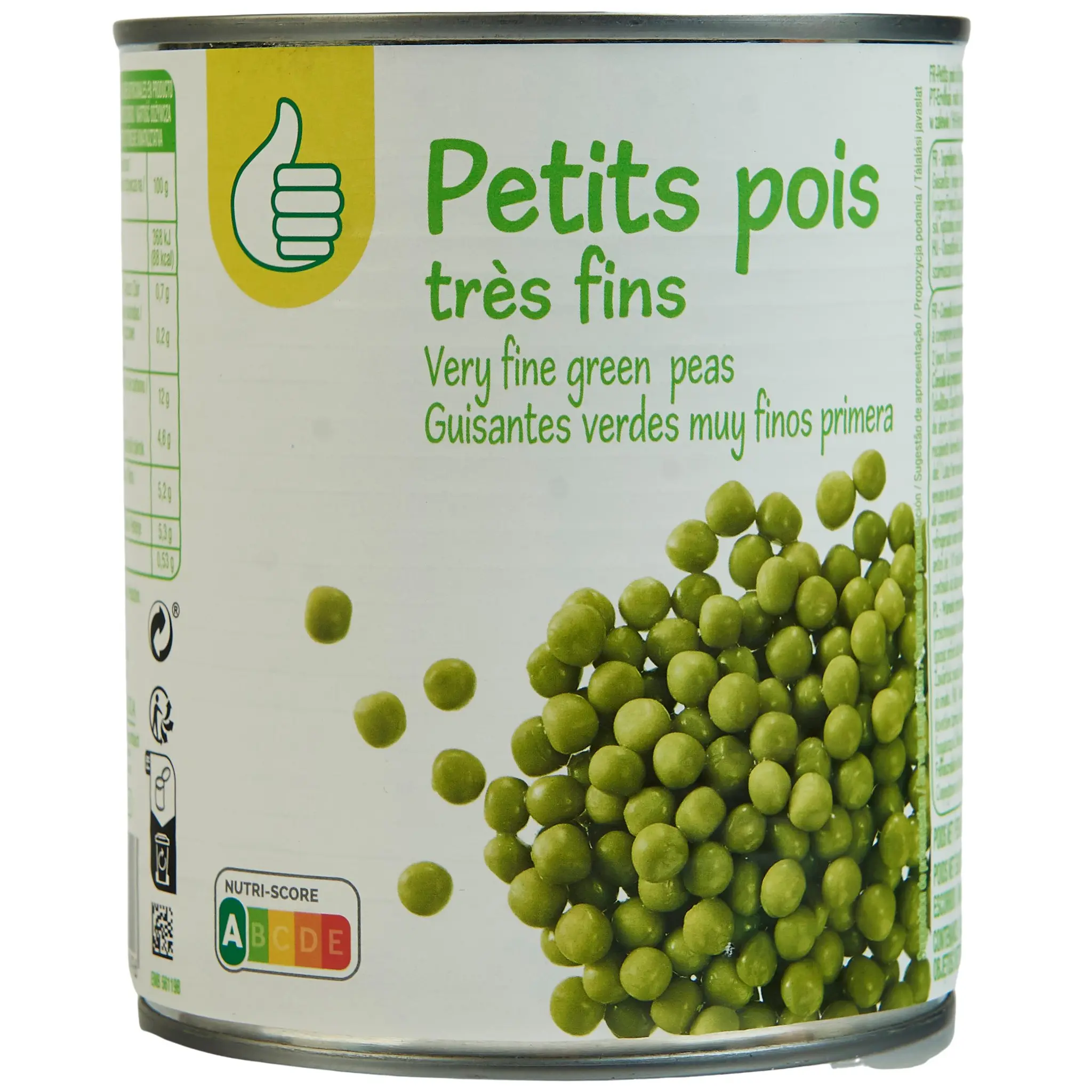 POUCE Petits pois à l'étuvée très fins