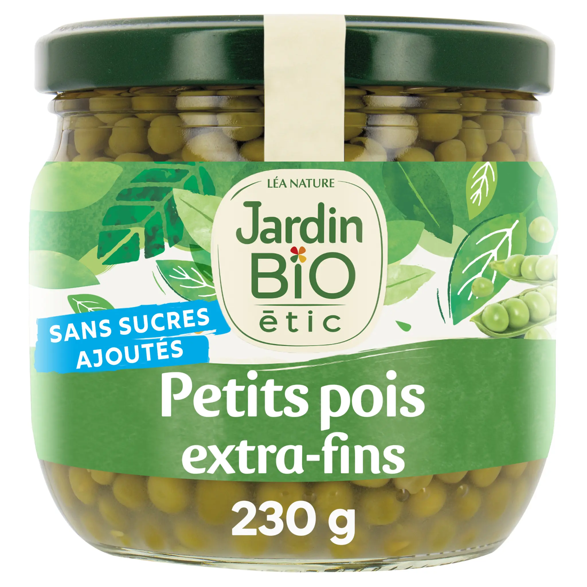 JARDIN BIO ETIC Petits pois extra-fins sans sucres ajoutés en bocal