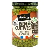 D&L Petits pois carottes bien cultivés en bocal