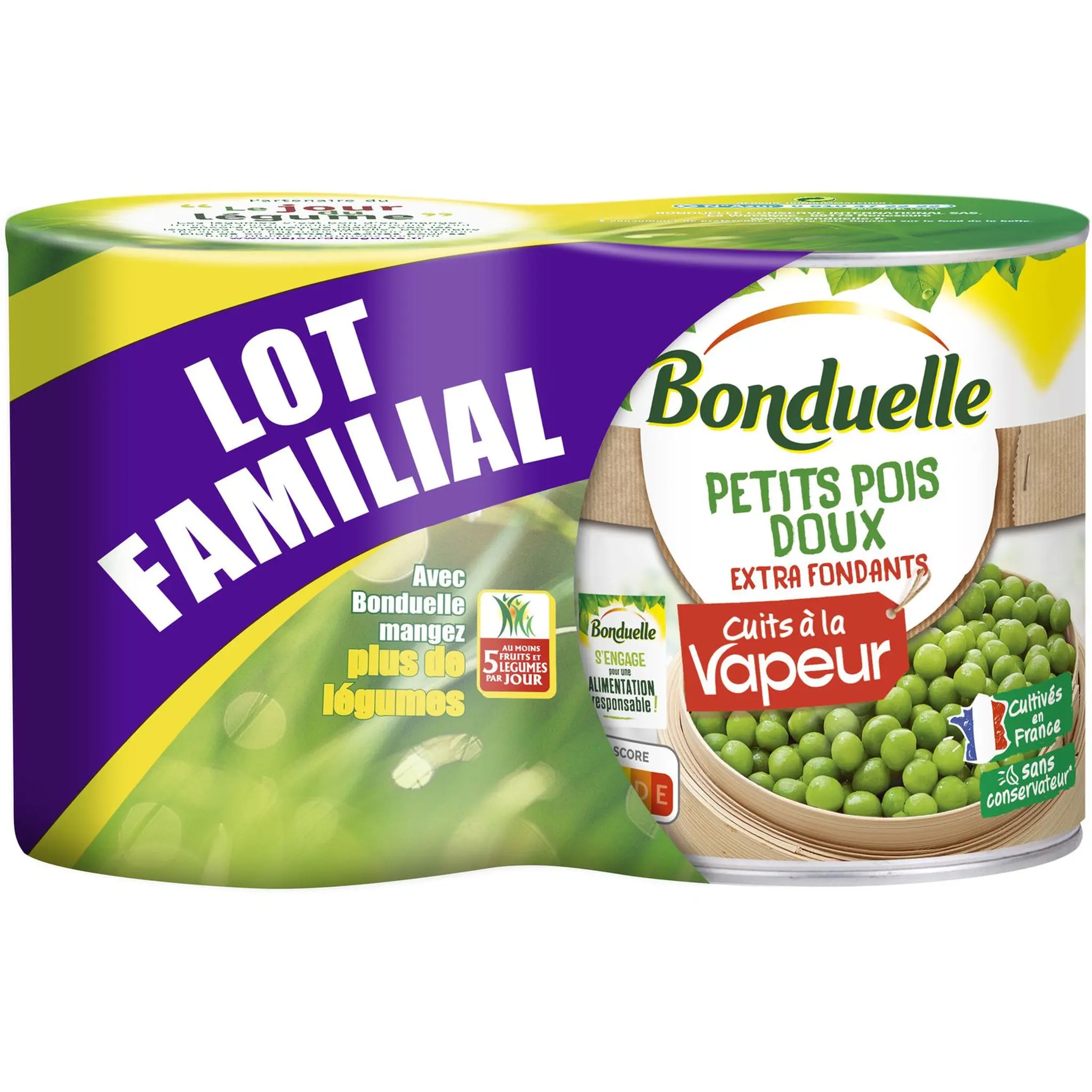 BONDUELLE Petits pois doux extra fondants