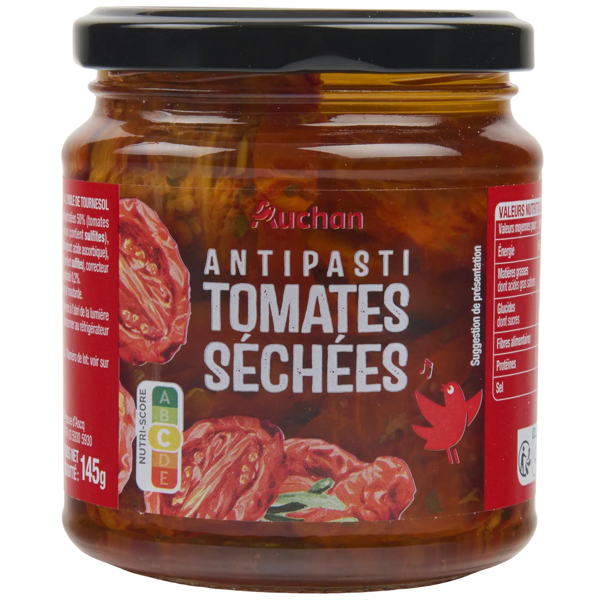 AUCHAN Tomates séchées en bocal