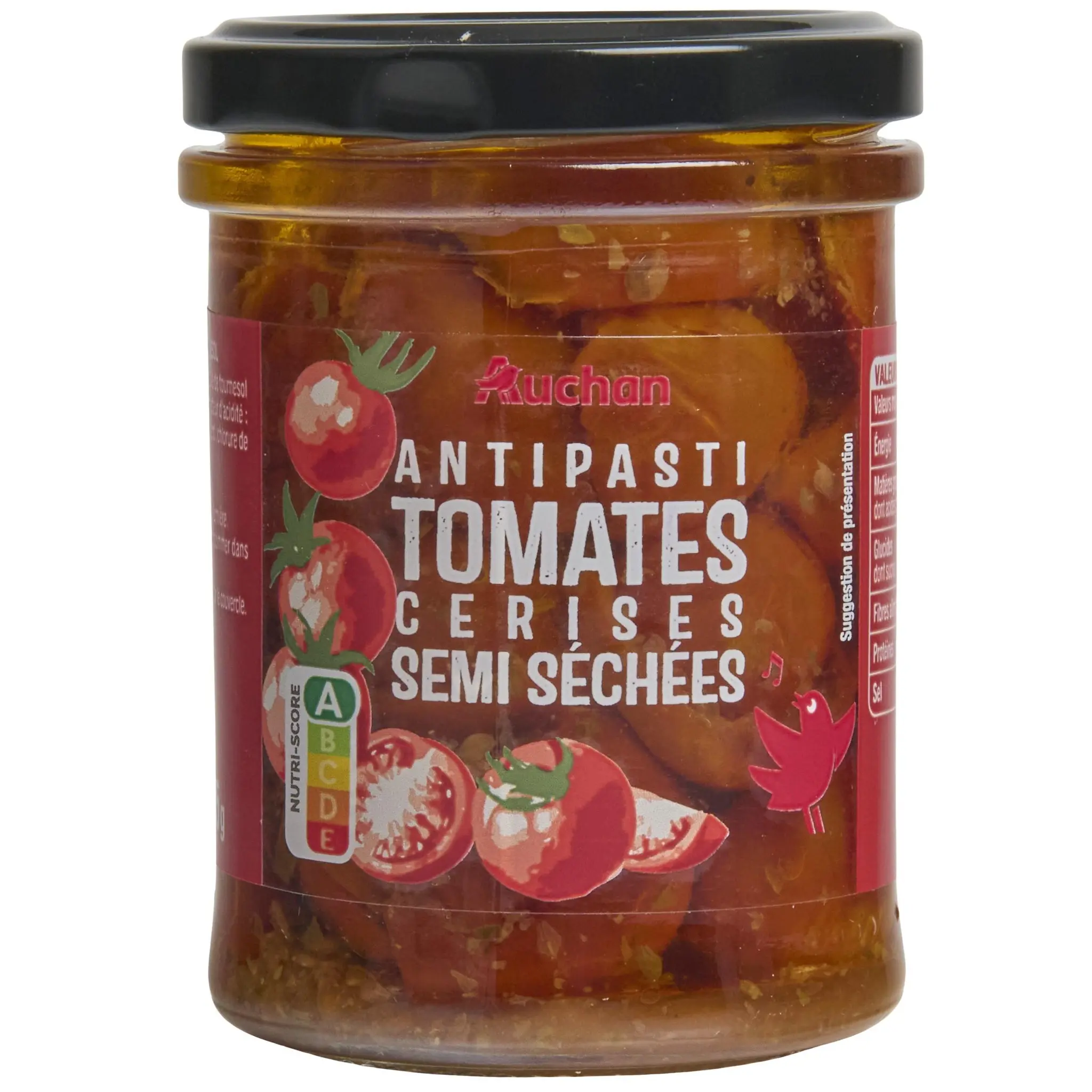 AUCHAN Tomates cerises semi-séchées en sachet