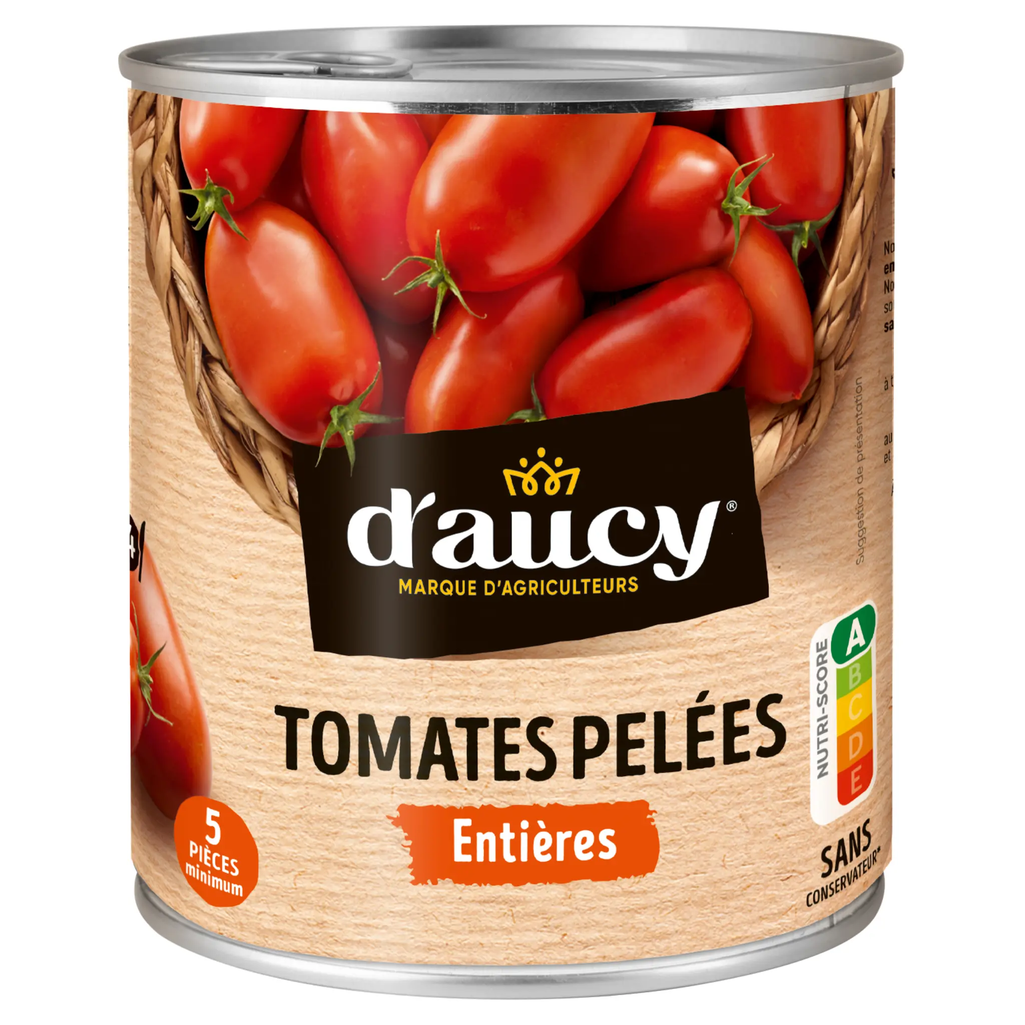 D'AUCY Tomates pelées entières