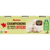 AUCHAN Champignons de Paris entiers 1er choix