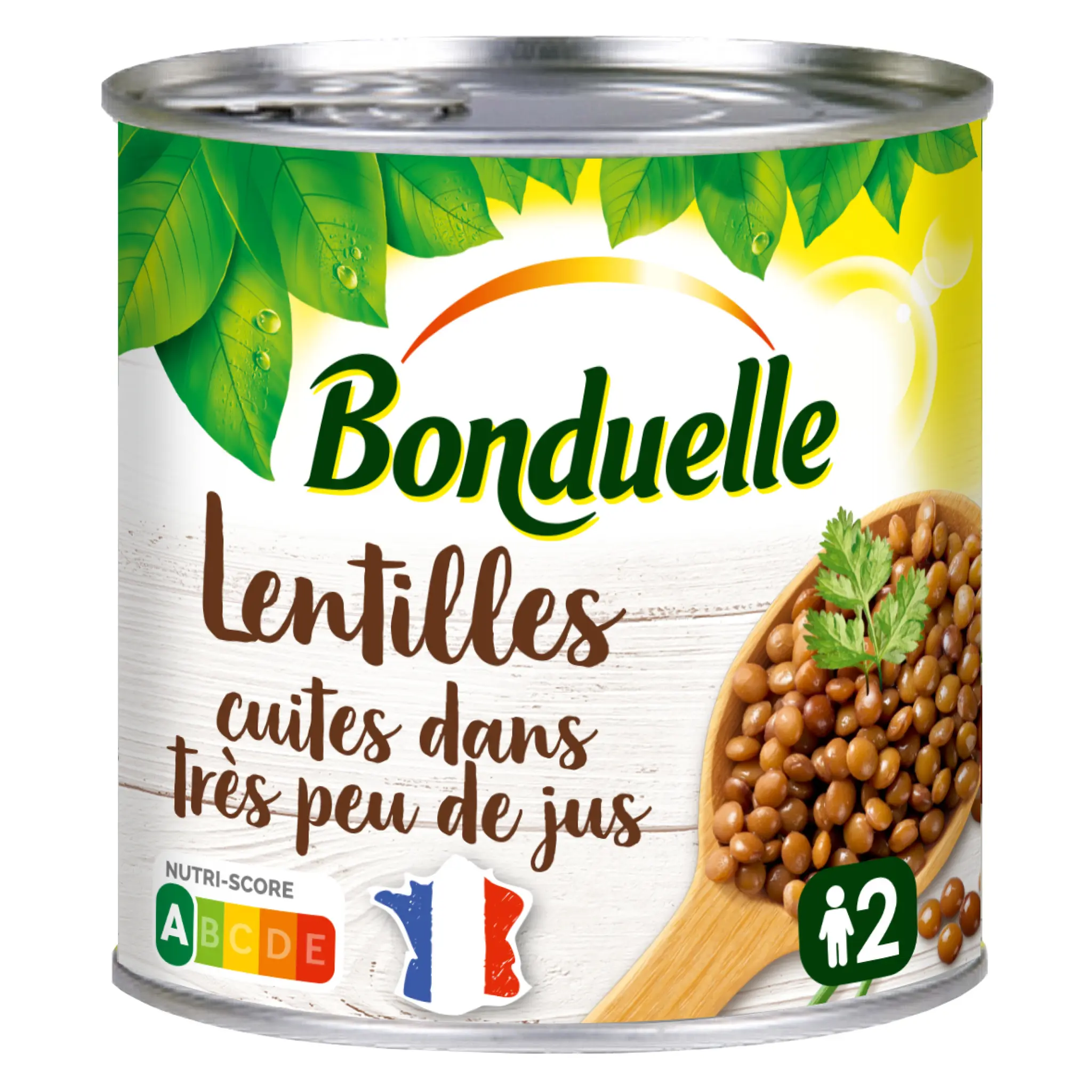 BONDUELLE Lentilles cuites dans très peu de jus